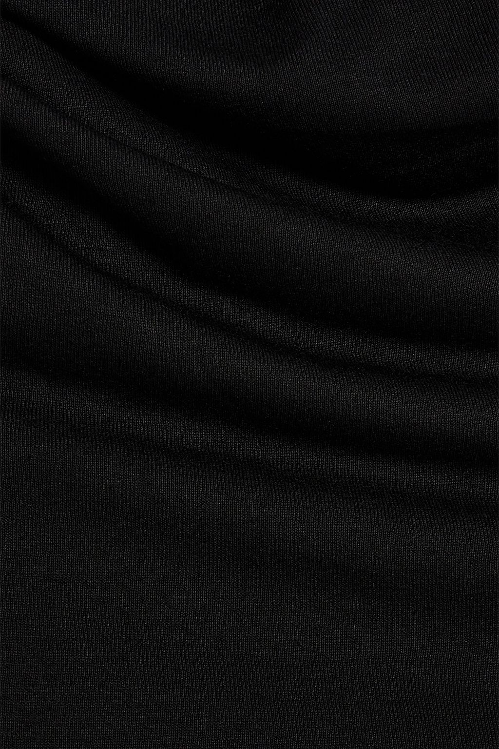 HELMUT LANG Draped cutout stretch-jersey top