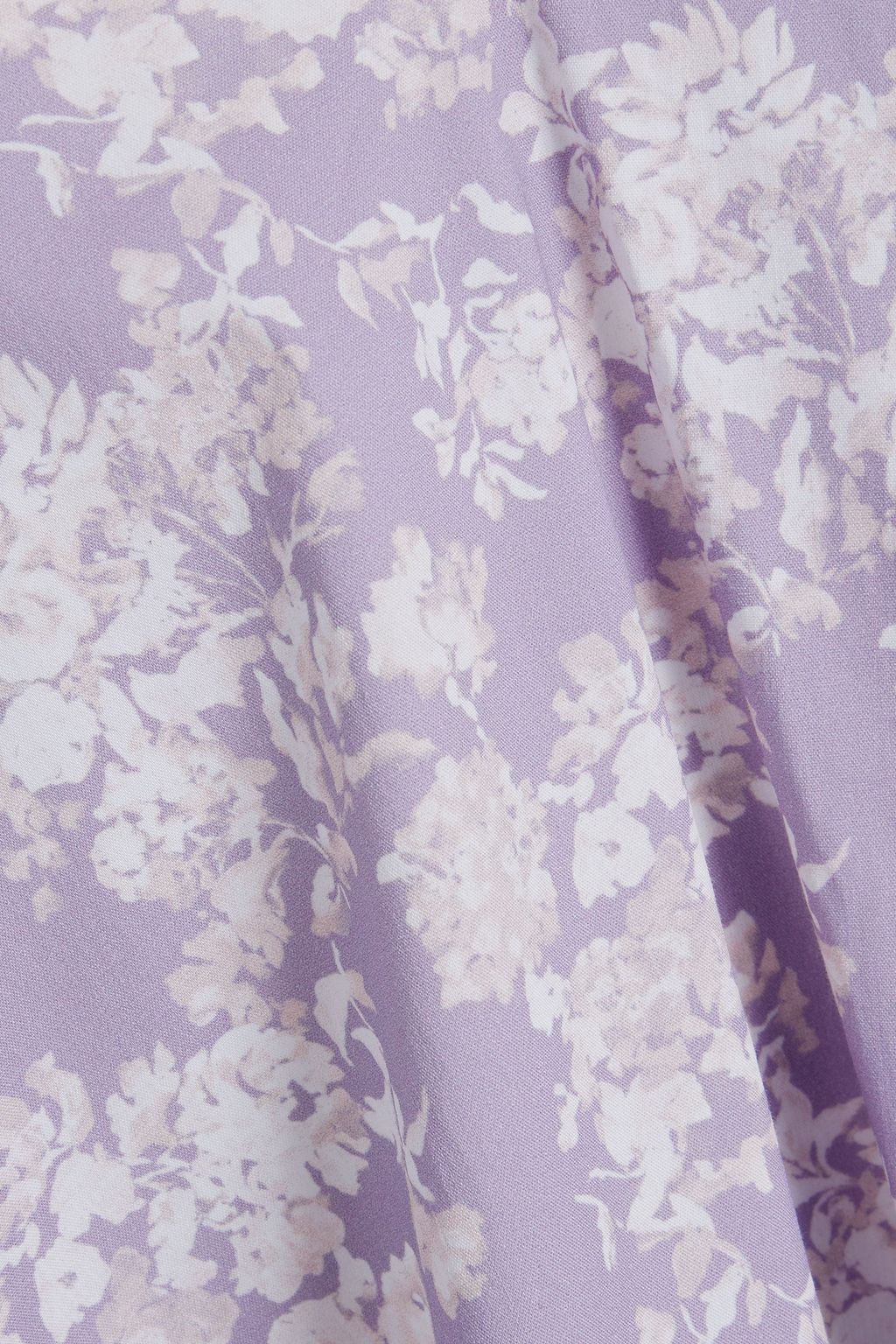 CAROLINE CONSTAS Laurel gathered floral-print cotton-blend poplin mini dress