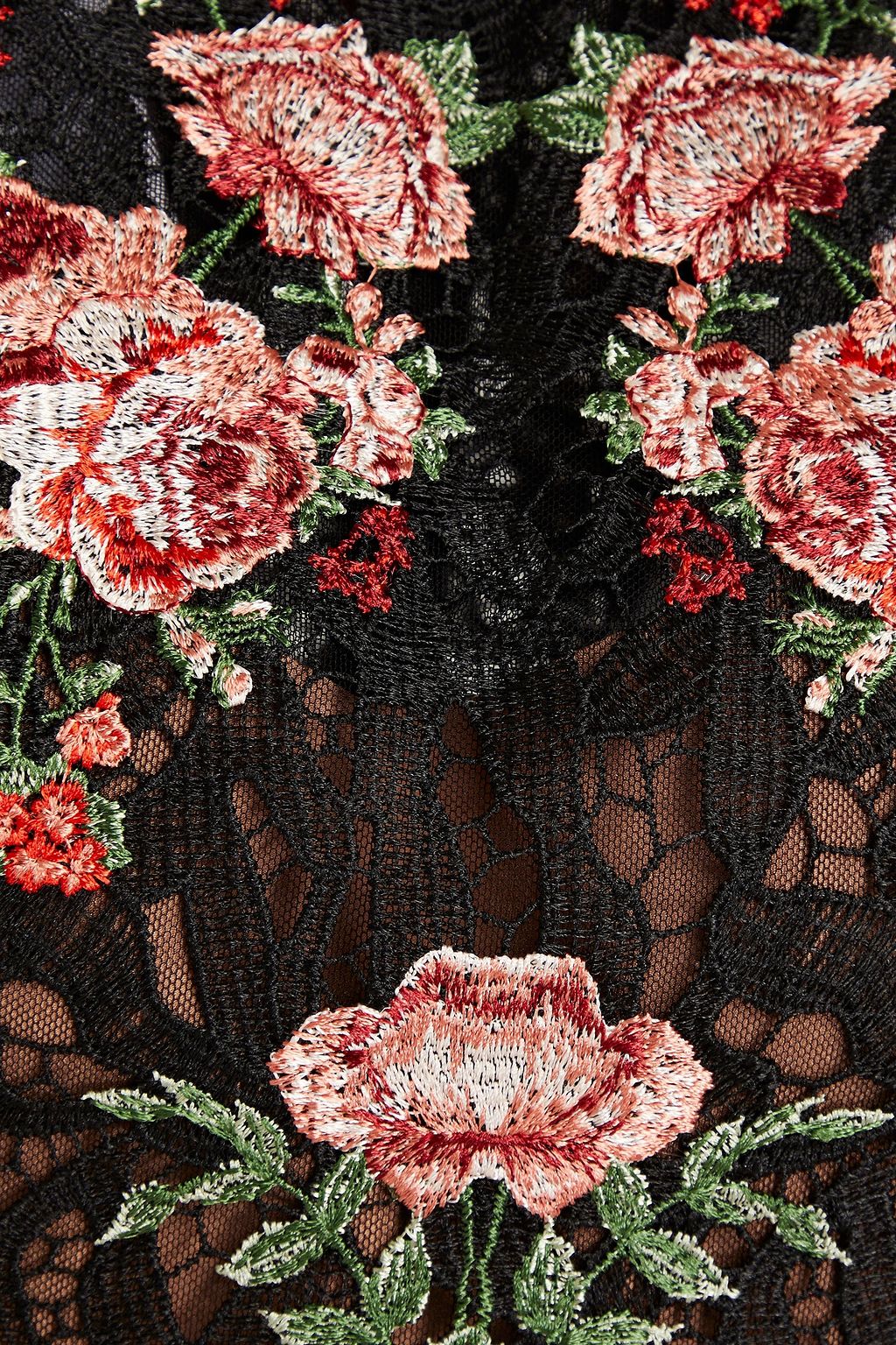 MARCHESA NOTTE Lace midi dress