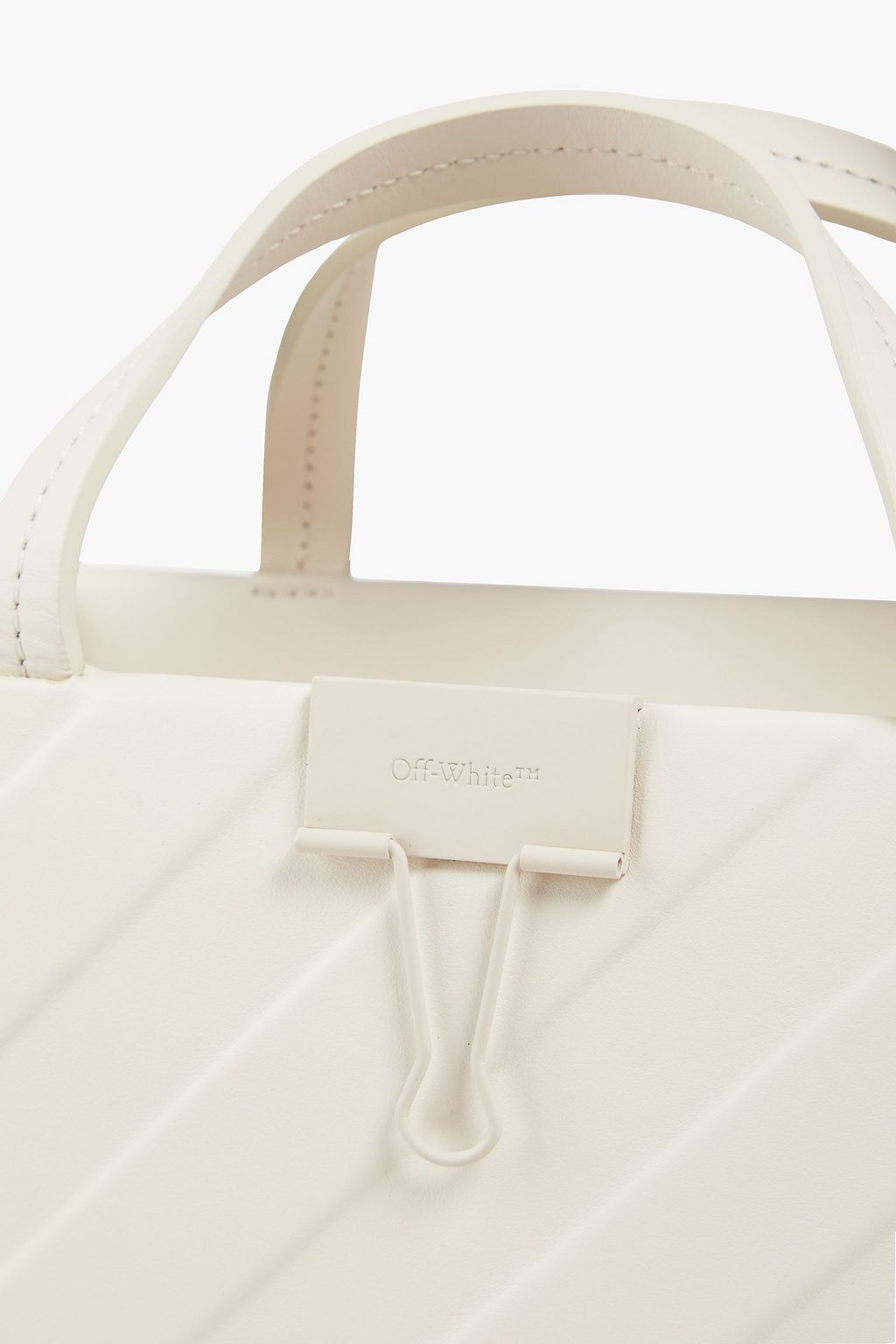 OFF-WHITE™ Clipper embossed leather tote