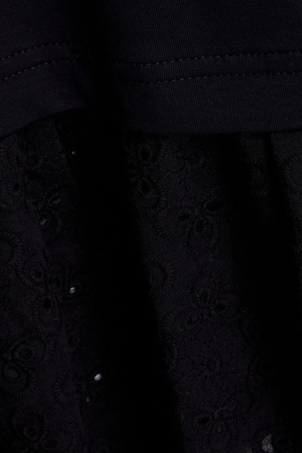 SEE BY CHLOÉ Broderie anglaise-paneled cotton-jersey mini dress