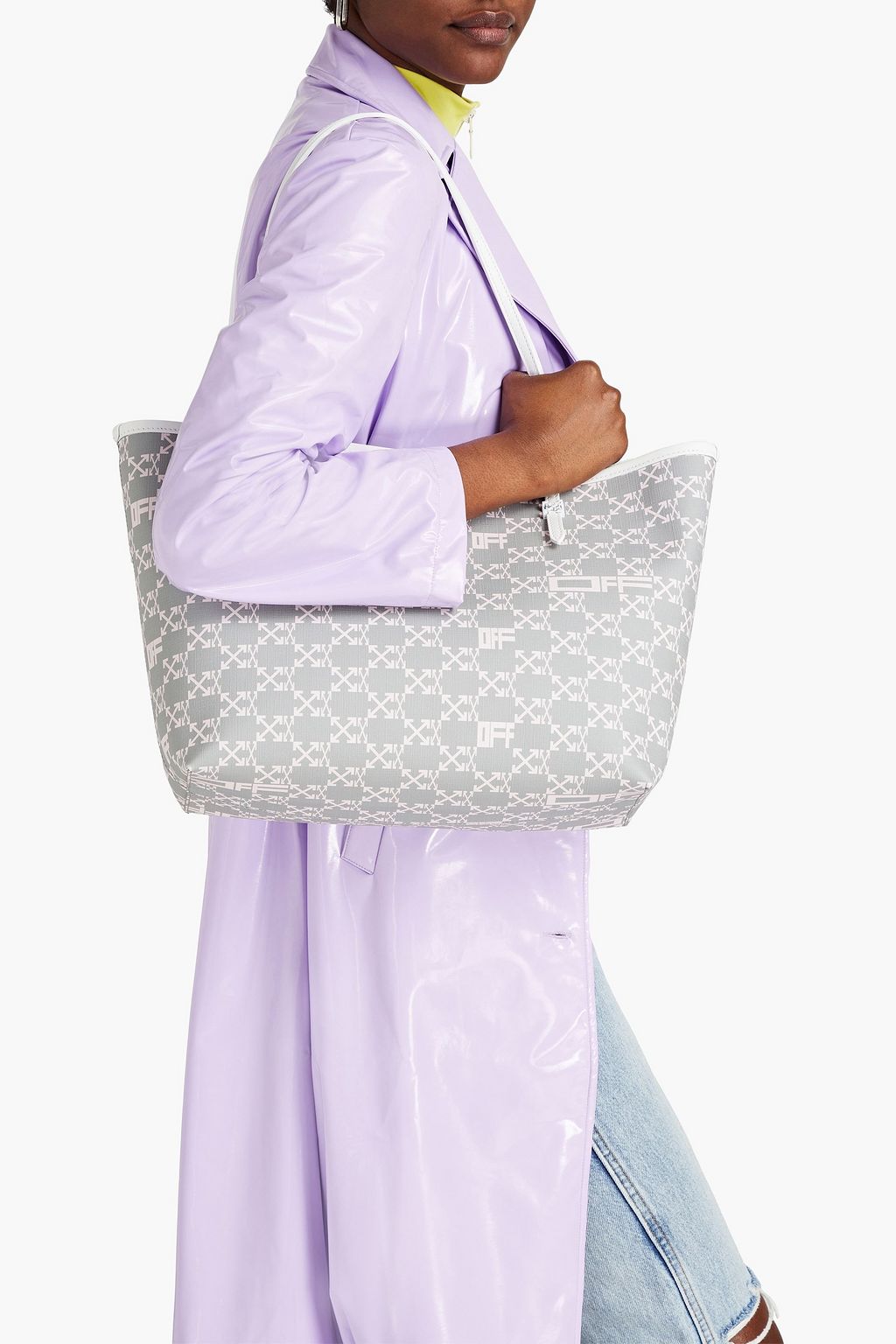 OFF-WHITE™ Day Off logo-print coated-canvas tote