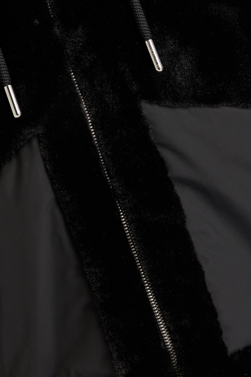 MOOSE KNUCKLES Cadotte shell-trimmed faux fur hooded jacket