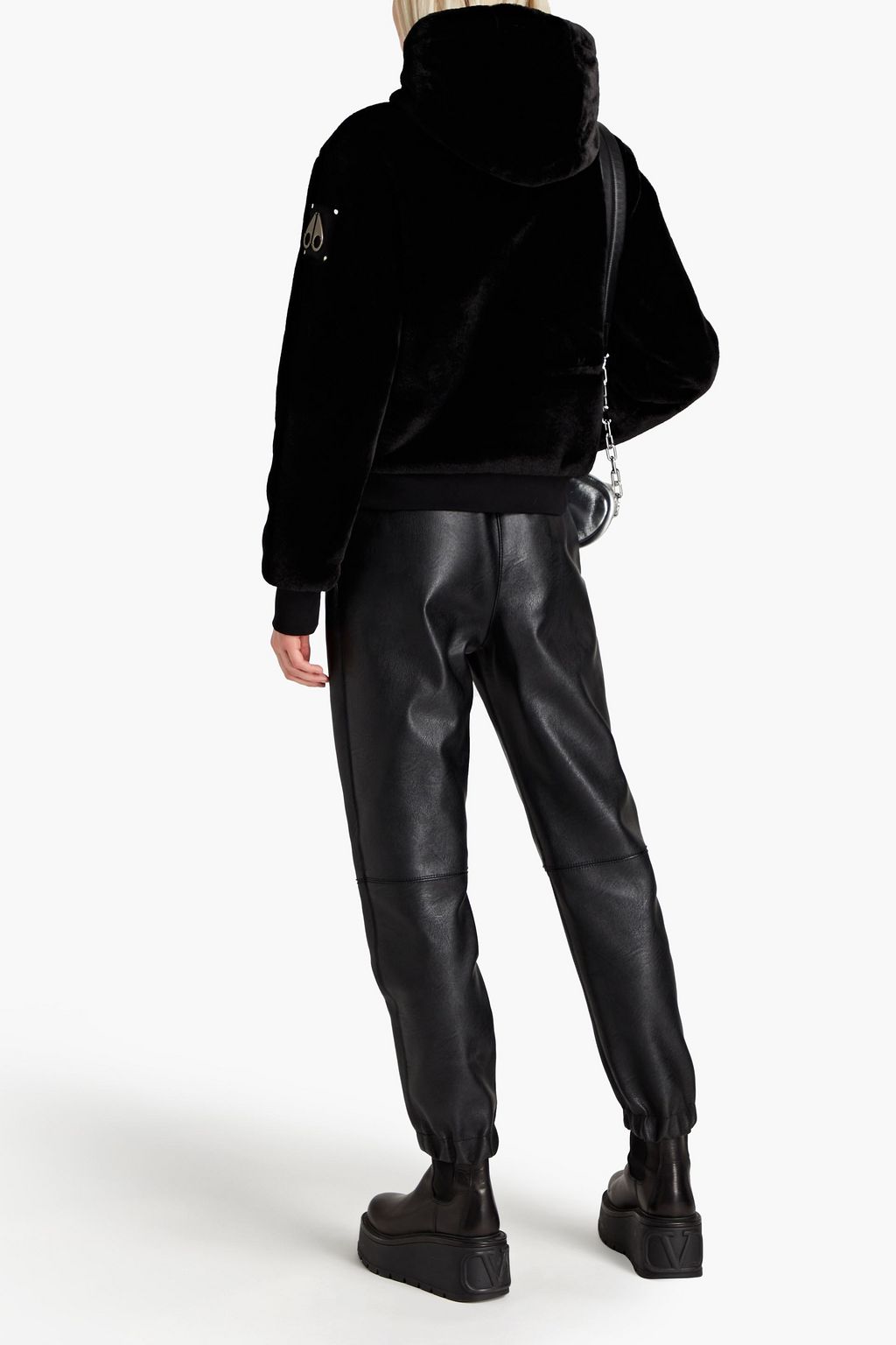 MOOSE KNUCKLES Cadotte shell-trimmed faux fur hooded jacket