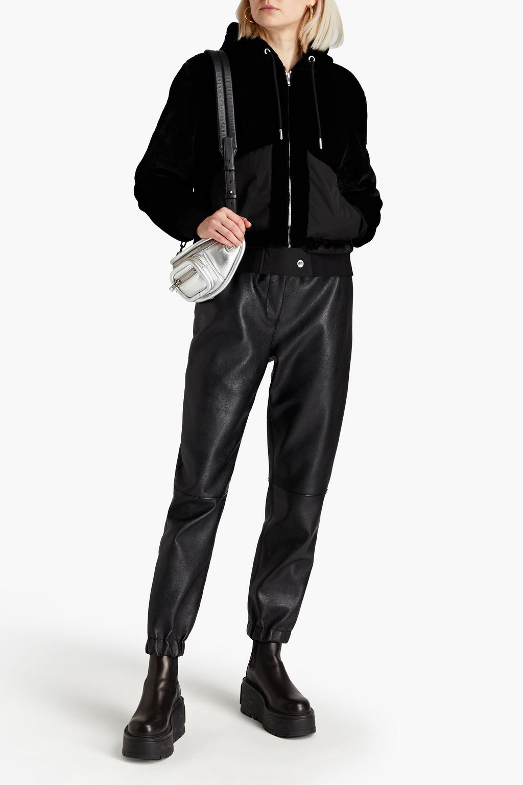 MOOSE KNUCKLES Cadotte shell-trimmed faux fur hooded jacket
