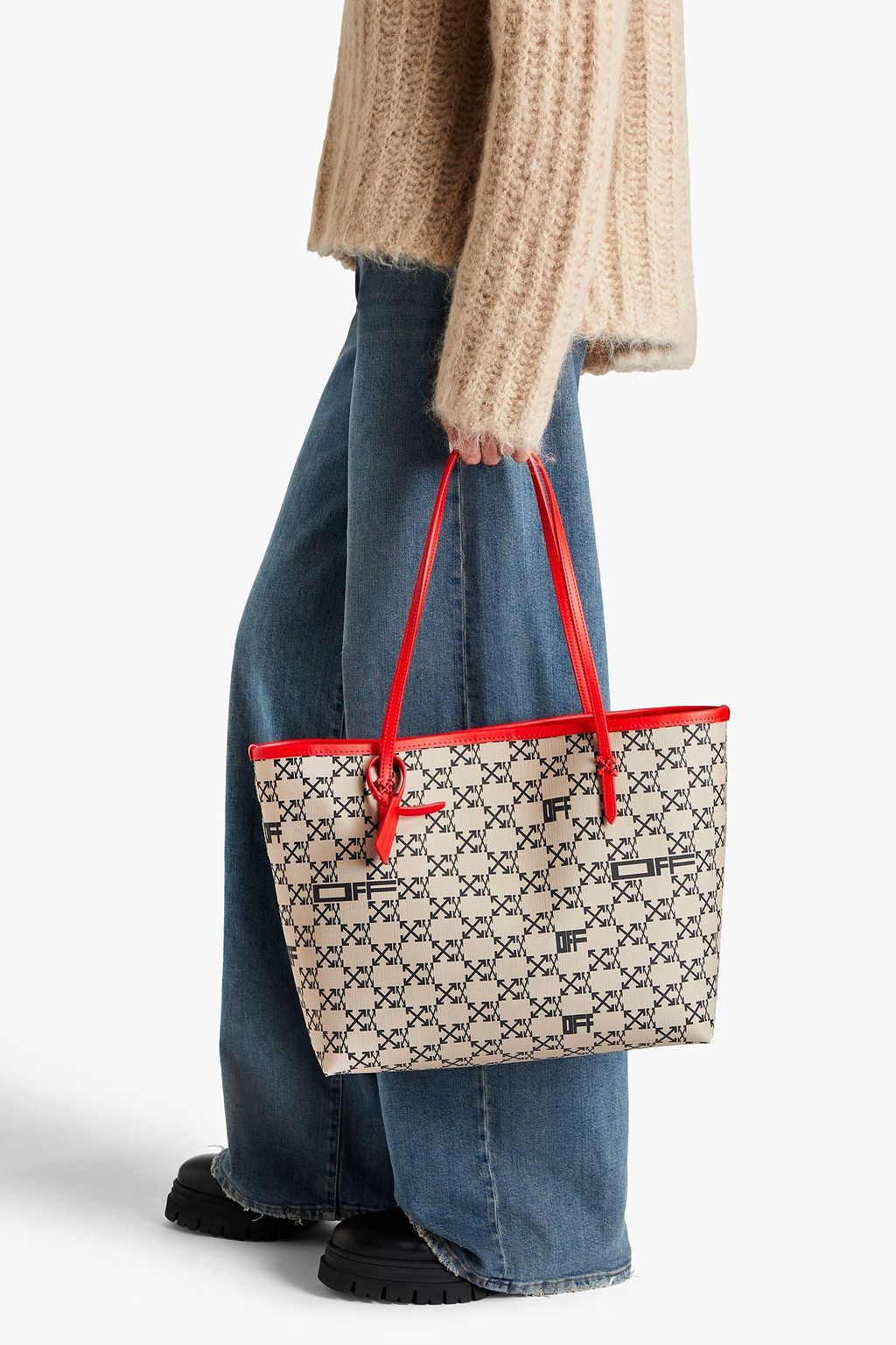 OFF-WHITE™ Day Off logo-print coated-canvas tote