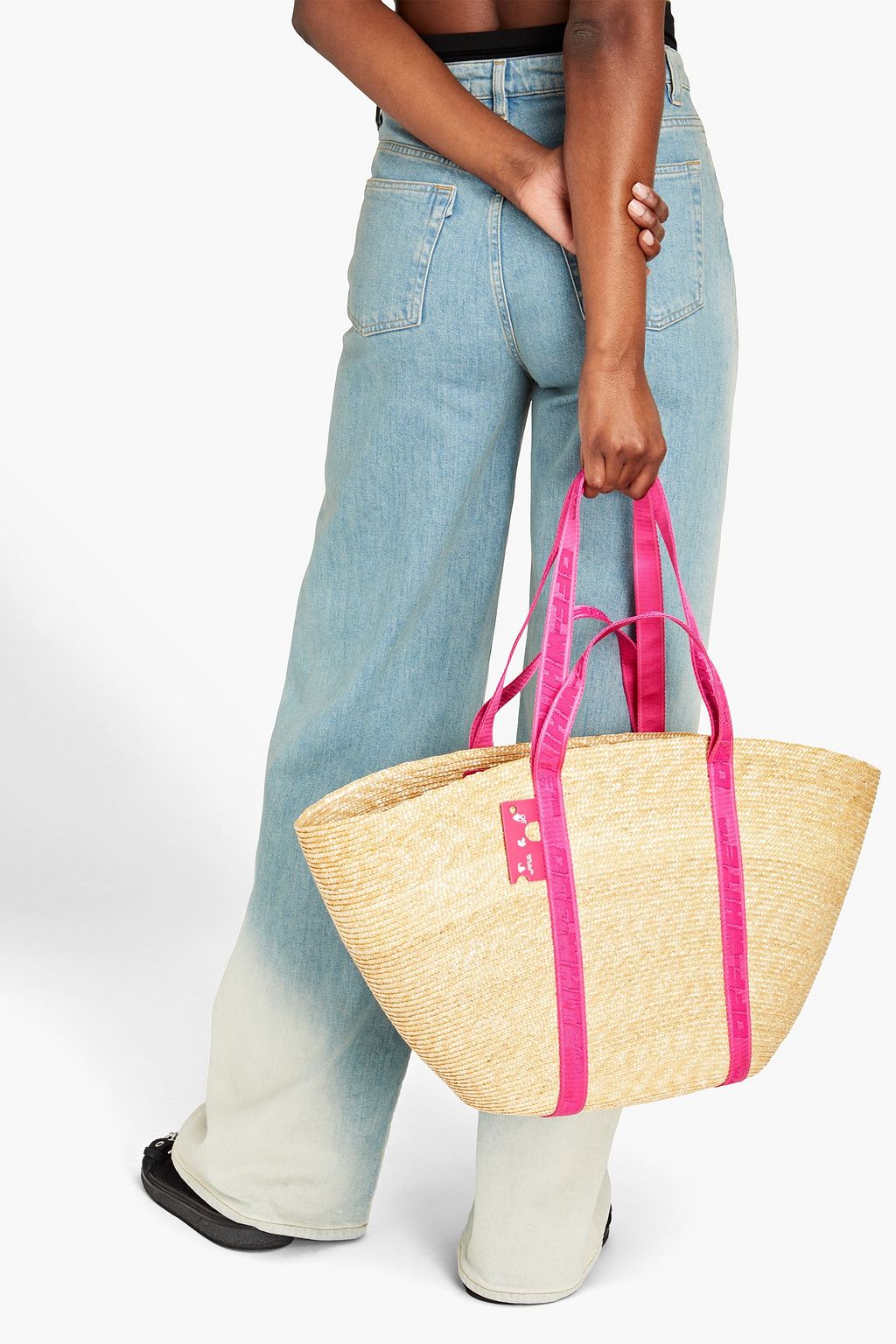 OFFWHITE™ Commercial straw tote THE