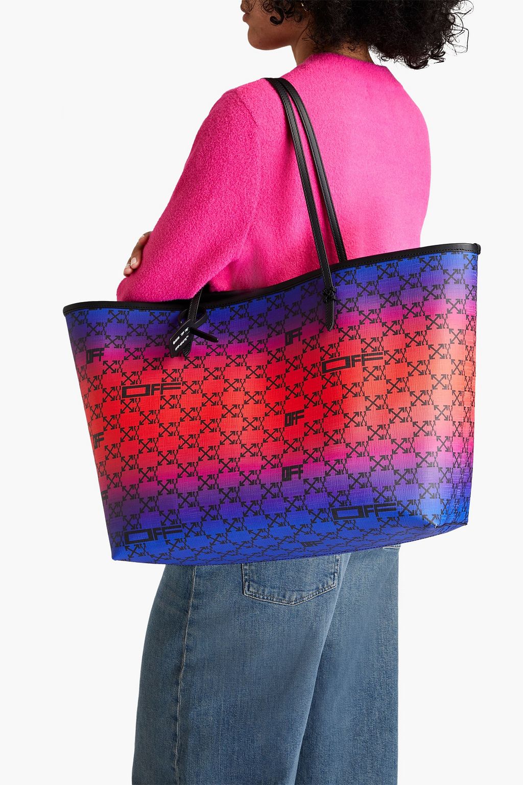 OFF-WHITE™ Day Off dégradé logo-print coated-canvas tote