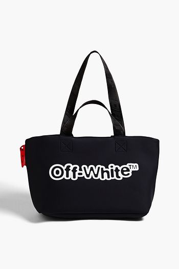 Off-White "Virgil Was Here" Jitney 1.4 Tote Bag Small Black