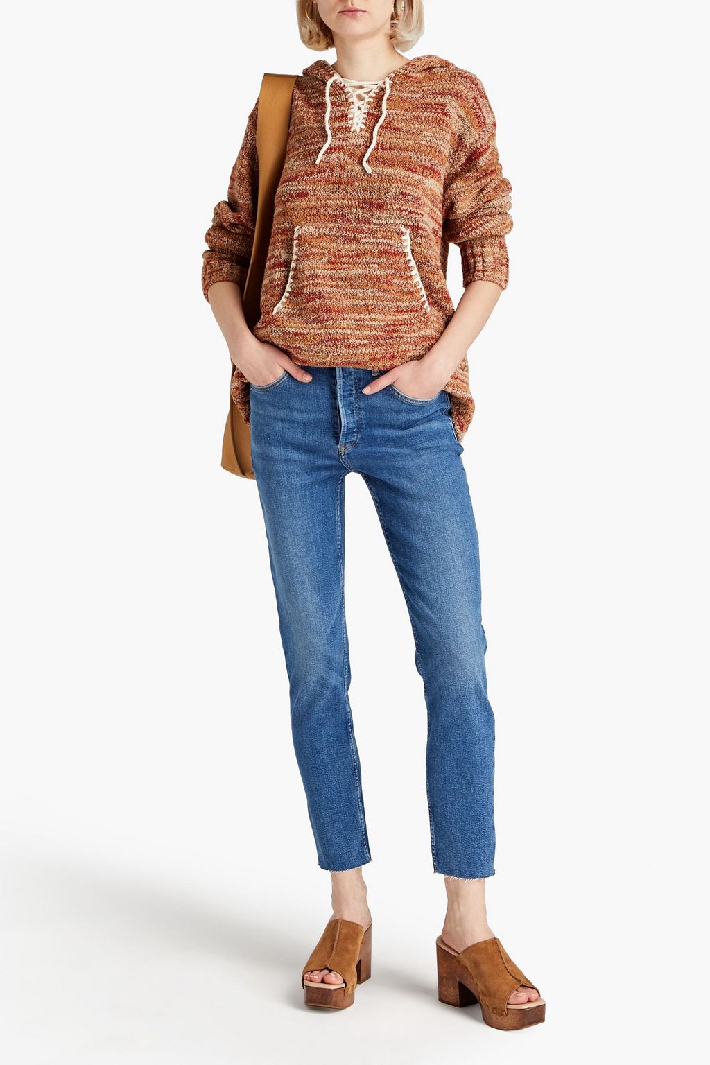 RE/DONE 90s distressed high-rise skinny jeans
