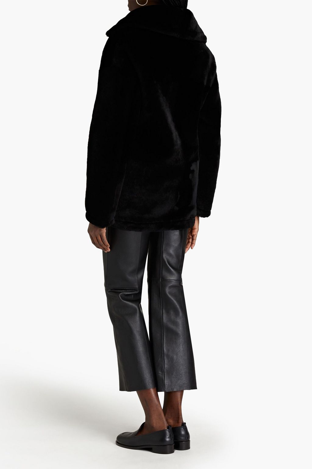 YVES SALOMON Double-breasted shearling coat