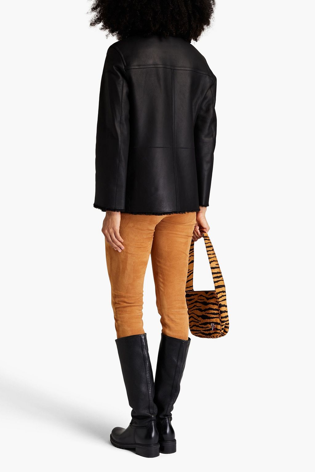 YVES SALOMON Double-breasted shearling jacket