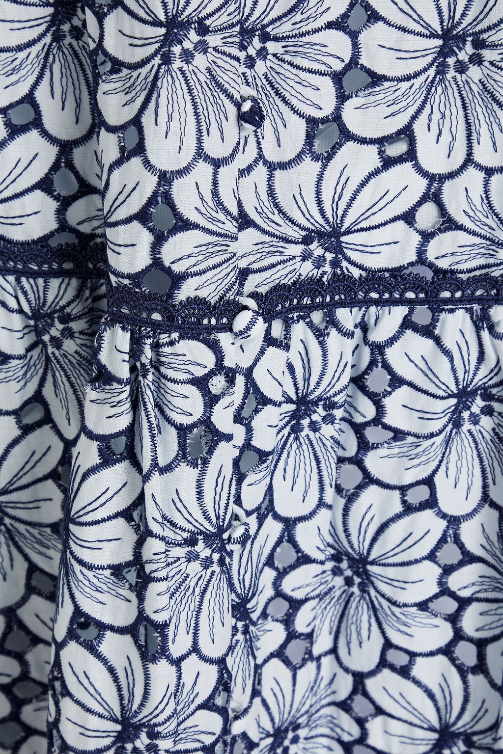 MARCHESA NOTTE Broderie anglaise cotton dress