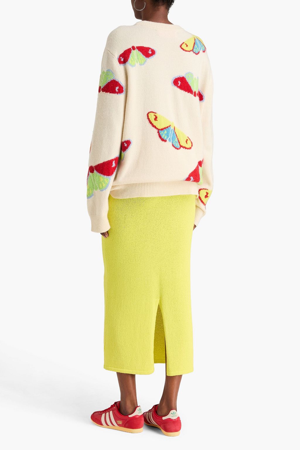 THE ELDER STATESMAN Intarsia cashmere sweater