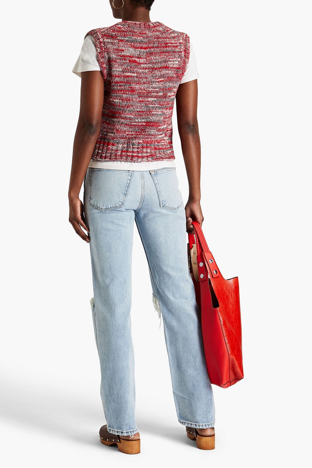 Robertson High Rise Distressed Stretch Straight Jeans