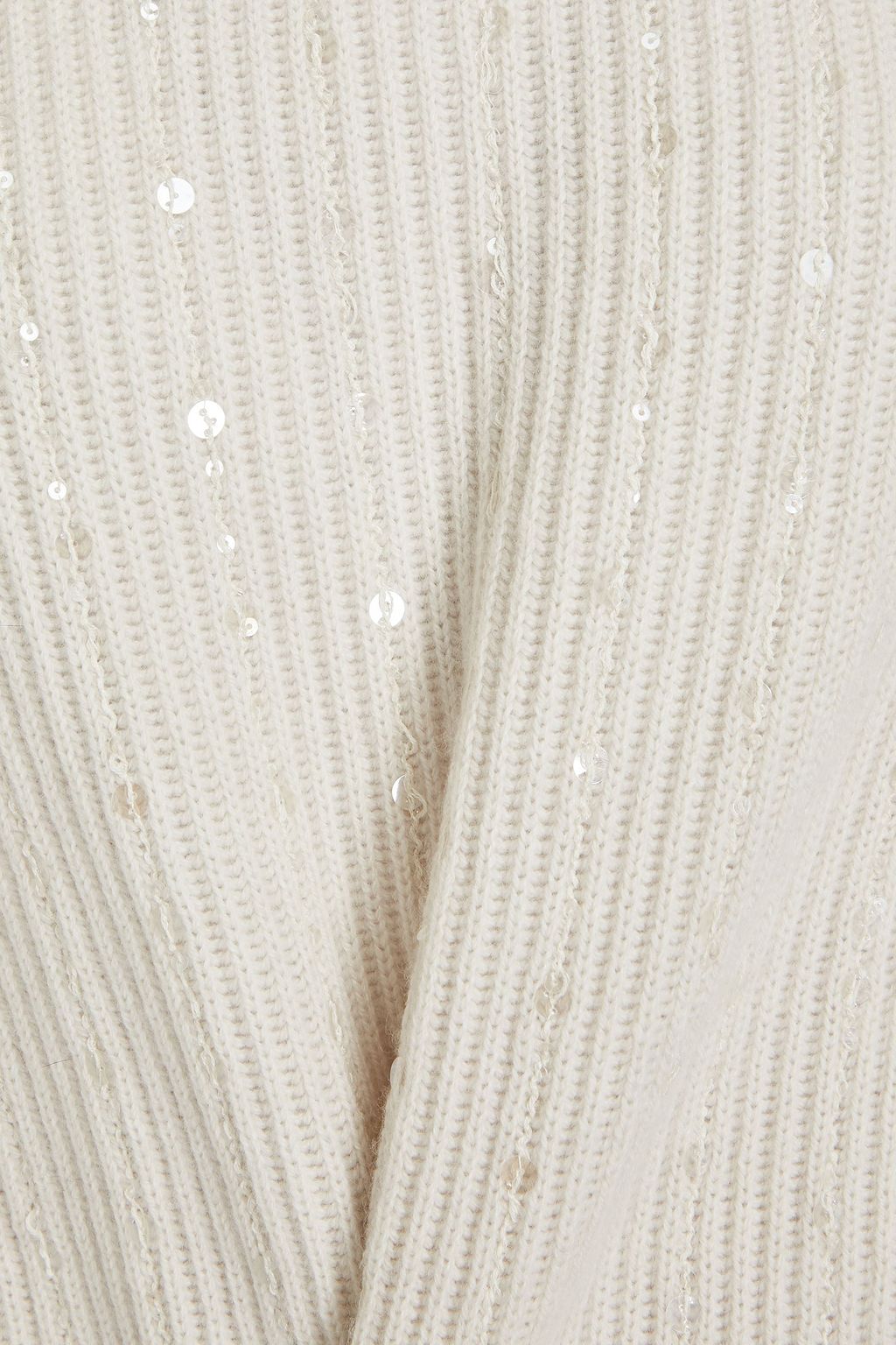 BRUNELLO CUCINELLI Sequin-embellished cashmere turtleneck sweater