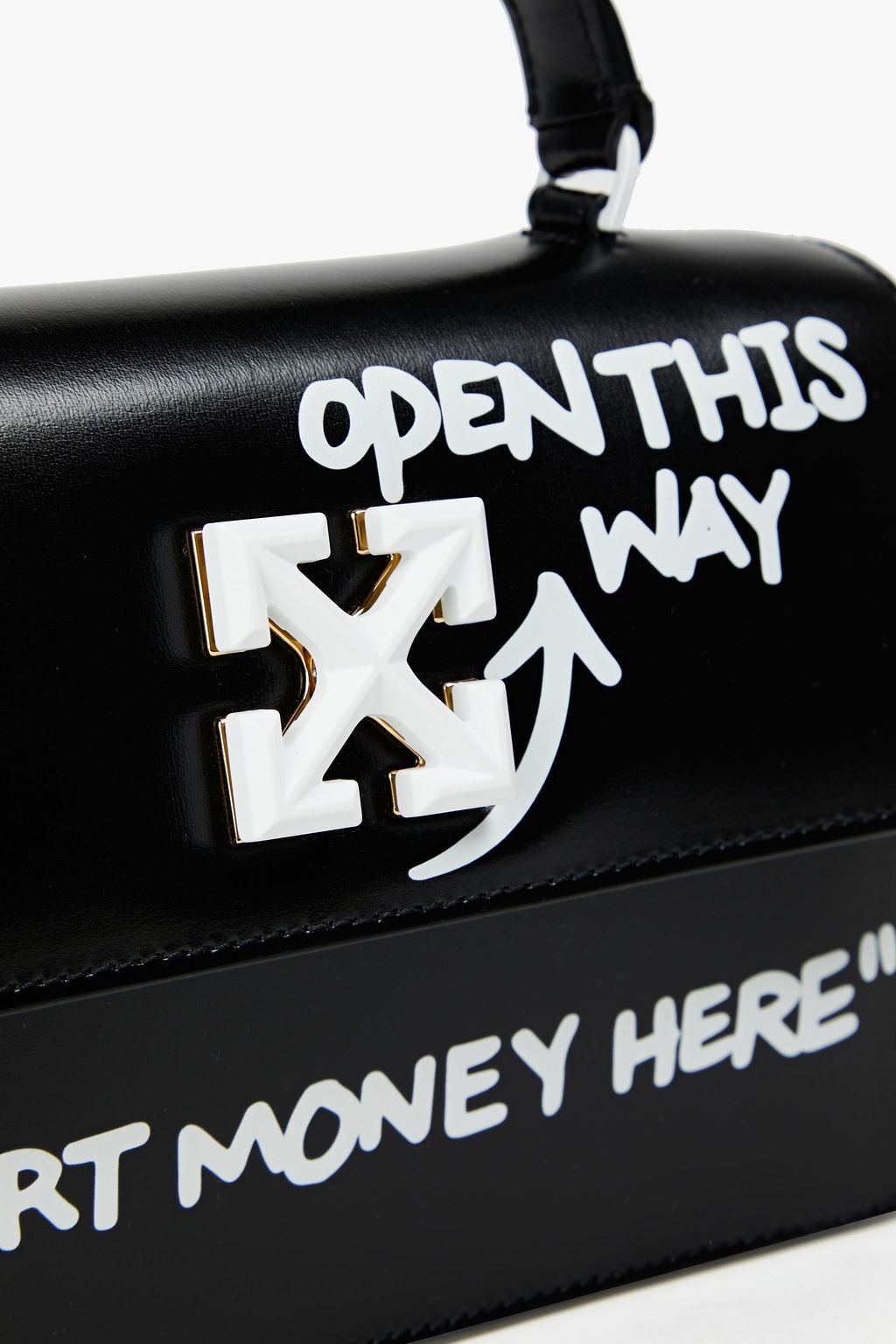 OFF-WHITE™ Jitney 1.4 printed leather tote