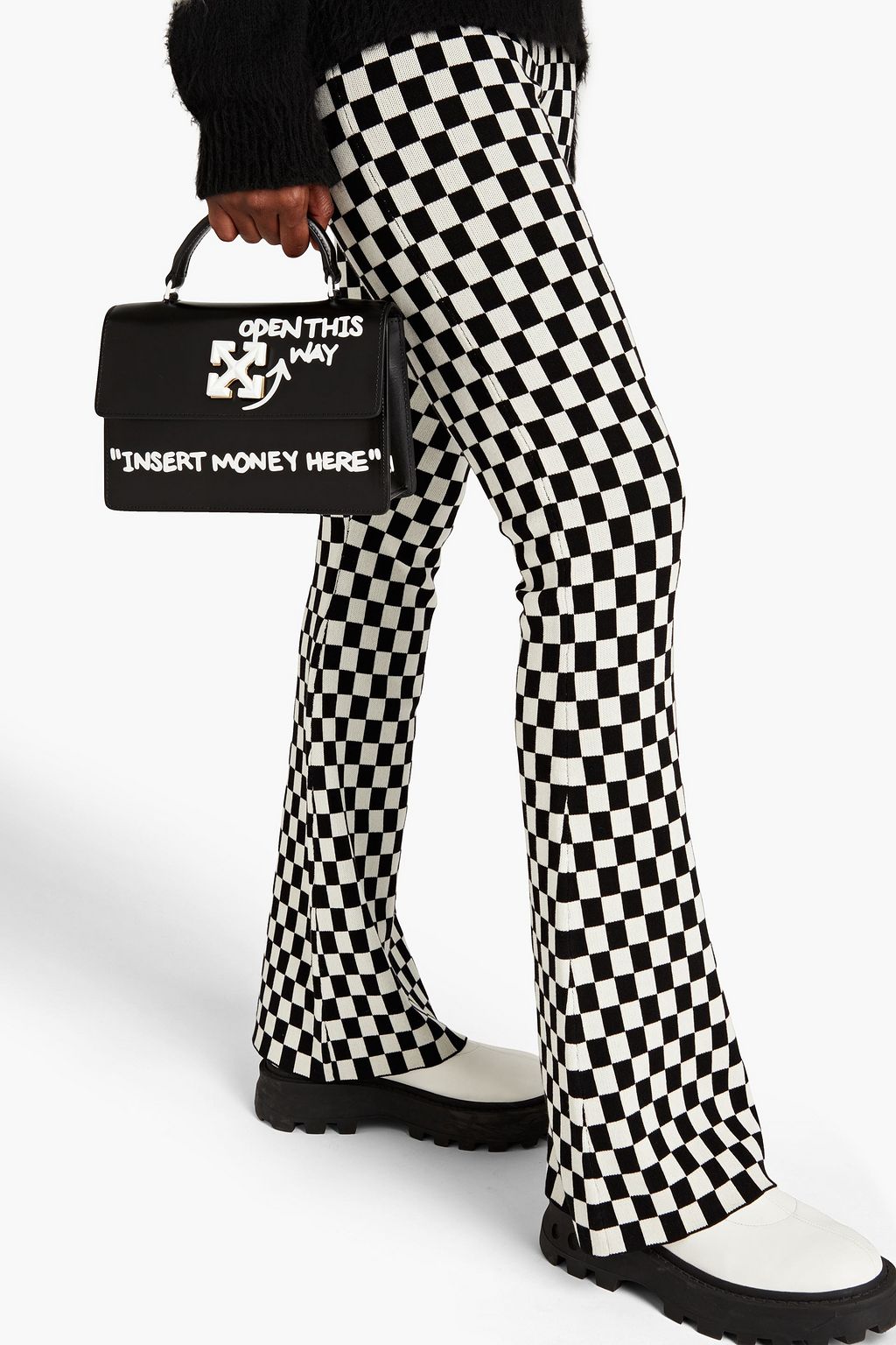 OFF-WHITE™ Jitney 1.4 printed leather tote