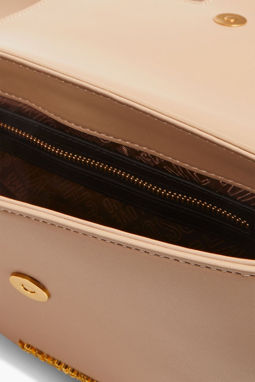 LOVE MOSCHINO Embellished faux leather shoulder bag
