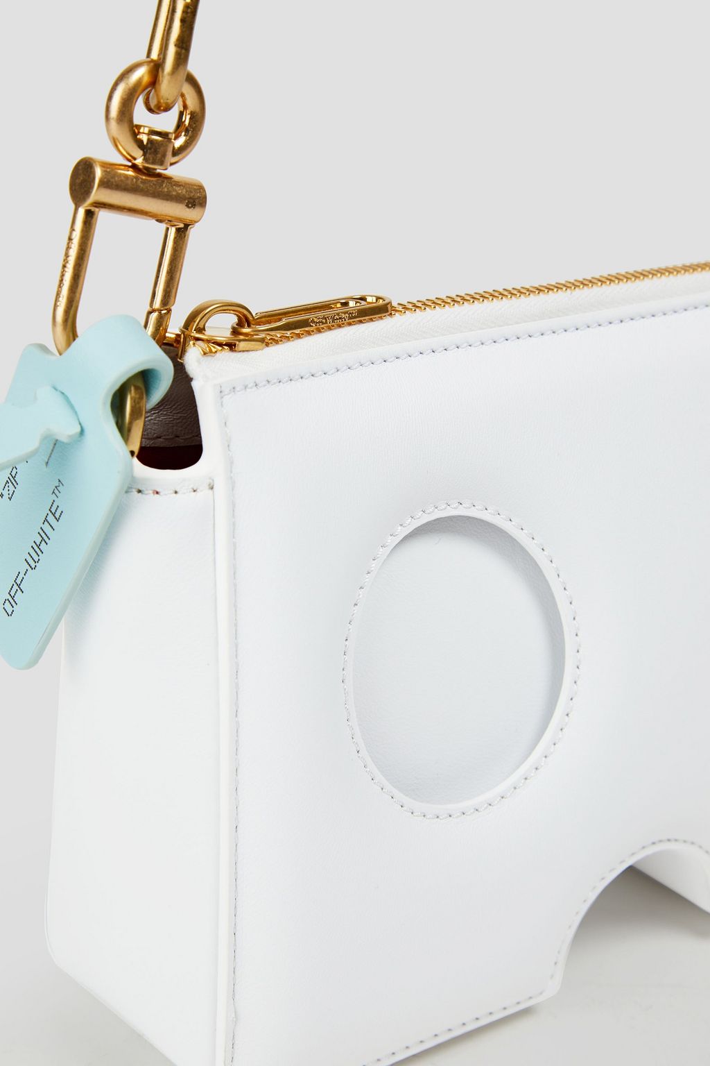 OFF-WHITE™ Burrow cutout padded leather shoulder bag