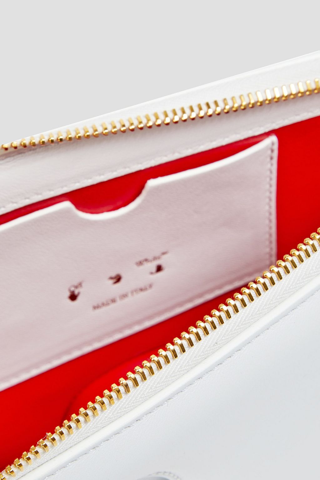 OFF-WHITE™ Burrow cutout padded leather shoulder bag