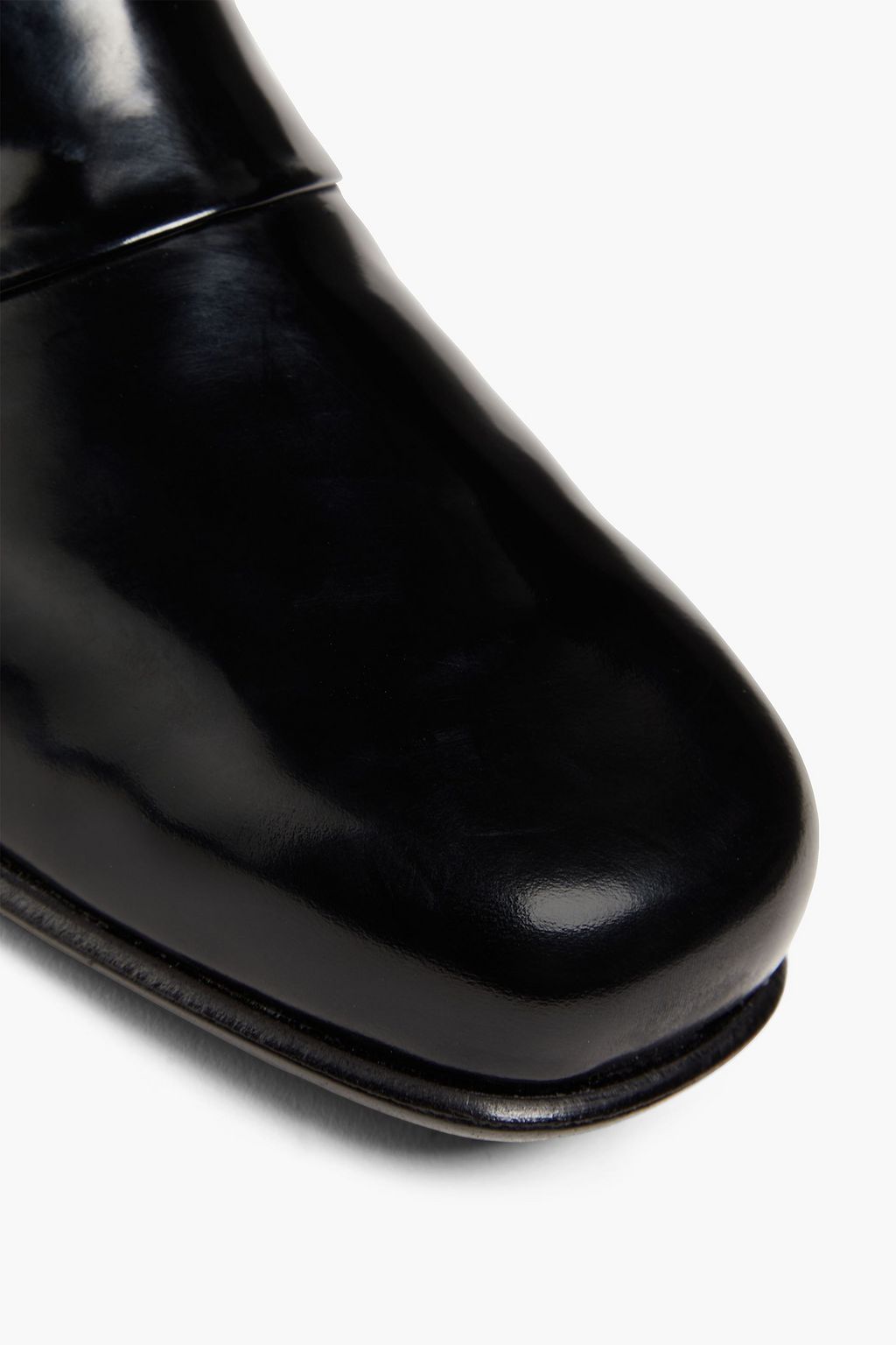 ROGER VIVIER حذاء بوت بطول الفخذ من الجلد والجلد السويدي
