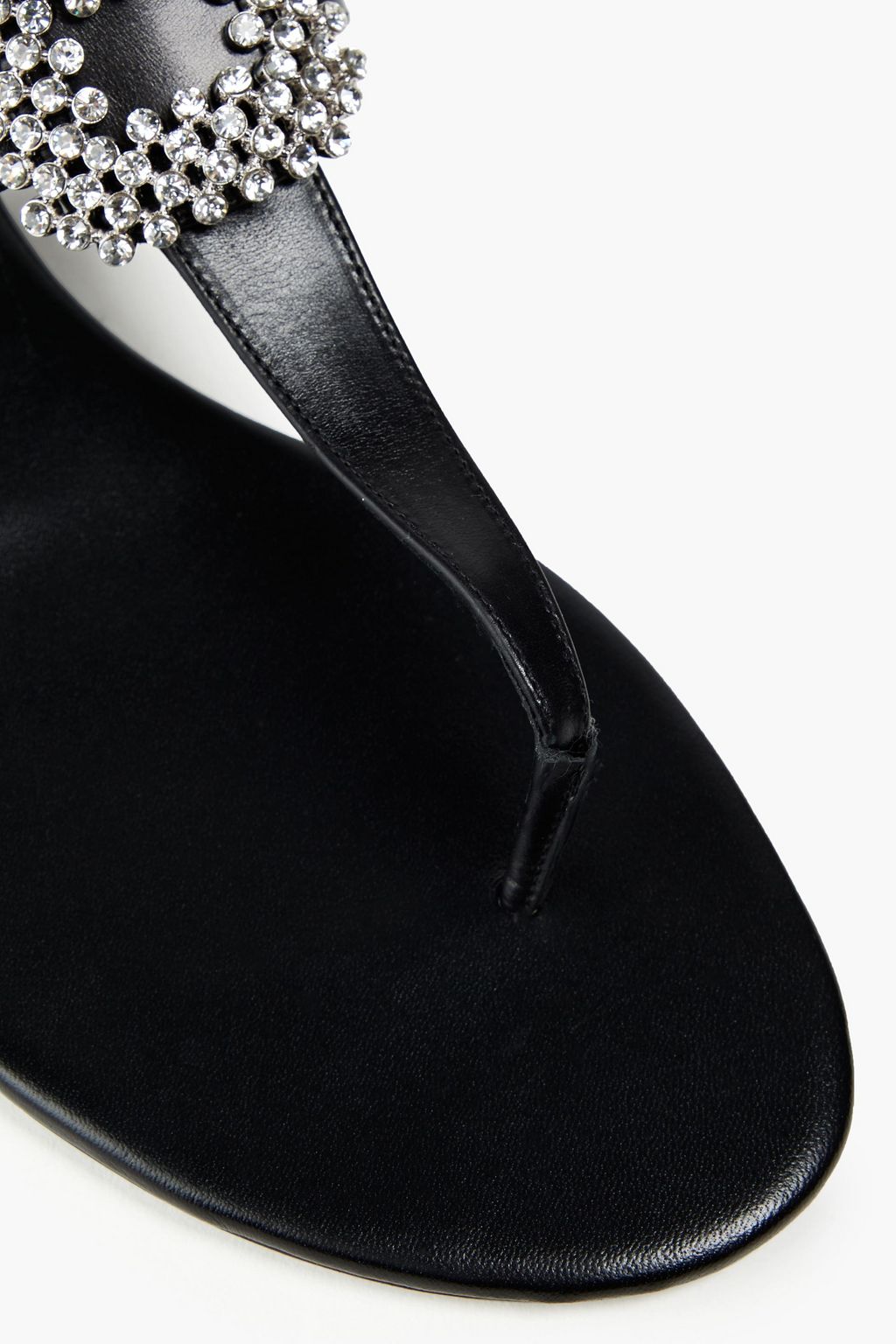 ROGER VIVIER Mini Diadem embellished leather sandals
