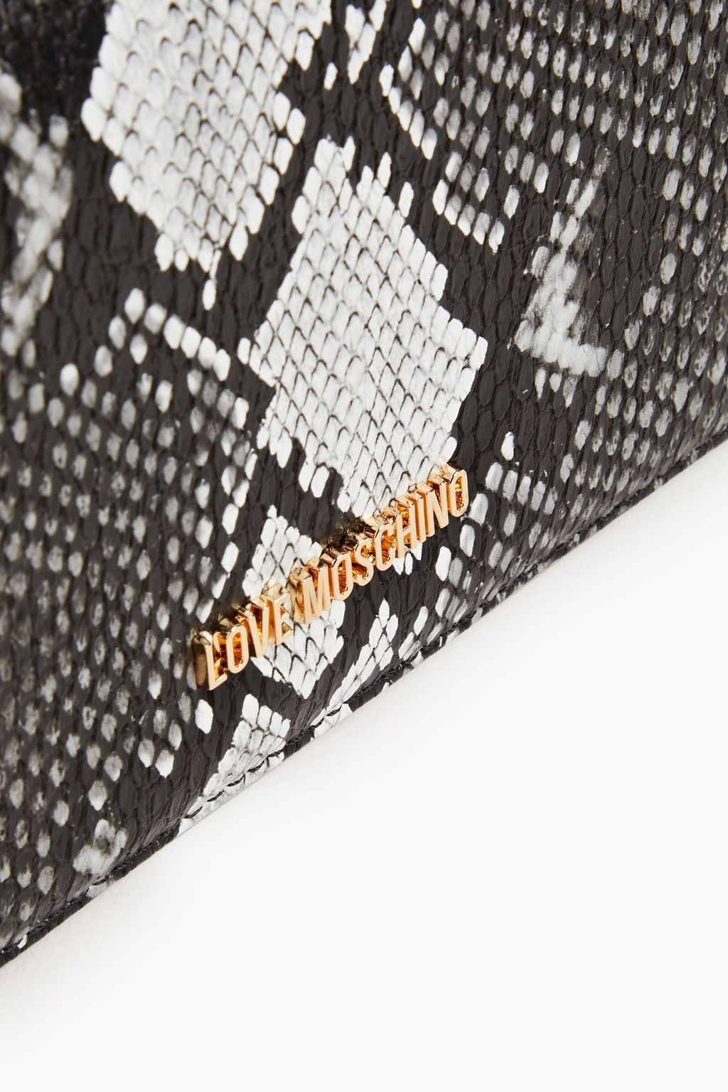 LOVE MOSCHINO Faux snake-effect leather shoulder bag