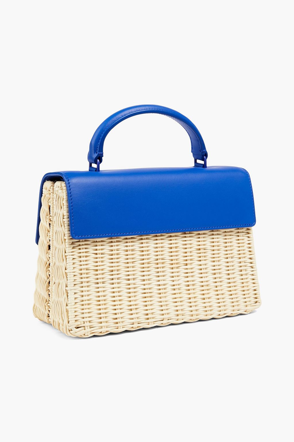 OFF-WHITE™ Jitney 1.4 leather and wicker tote