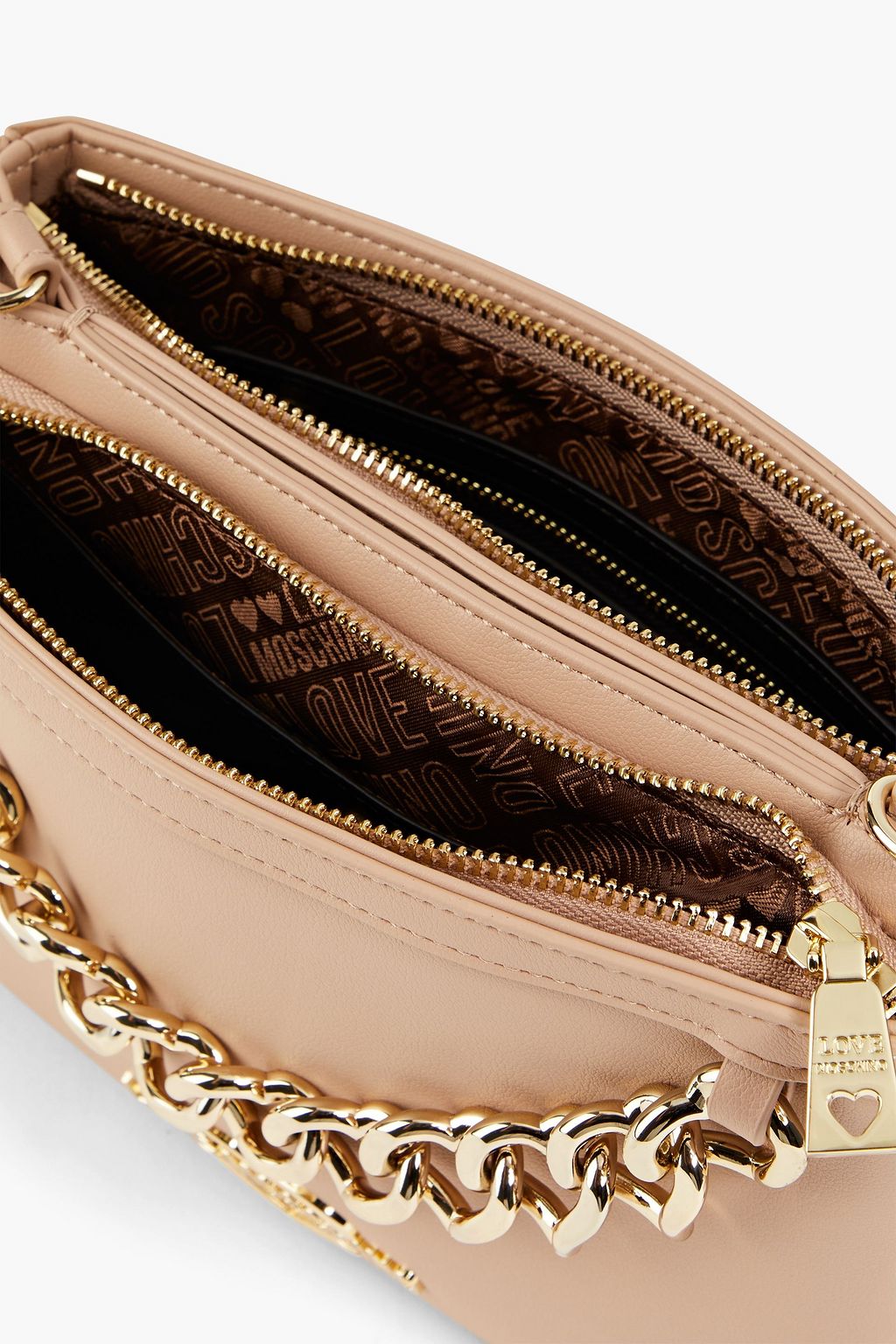 LOVE MOSCHINO Embellished faux leather shoulder bag