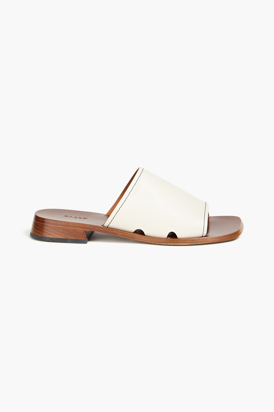 Bally Ofera Leather Slides In Off-white