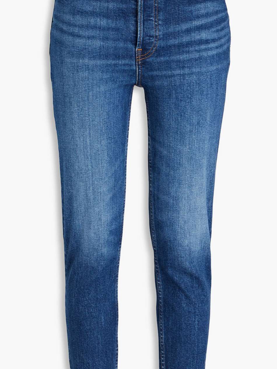 90s cropped high-rise slim-leg jeans
