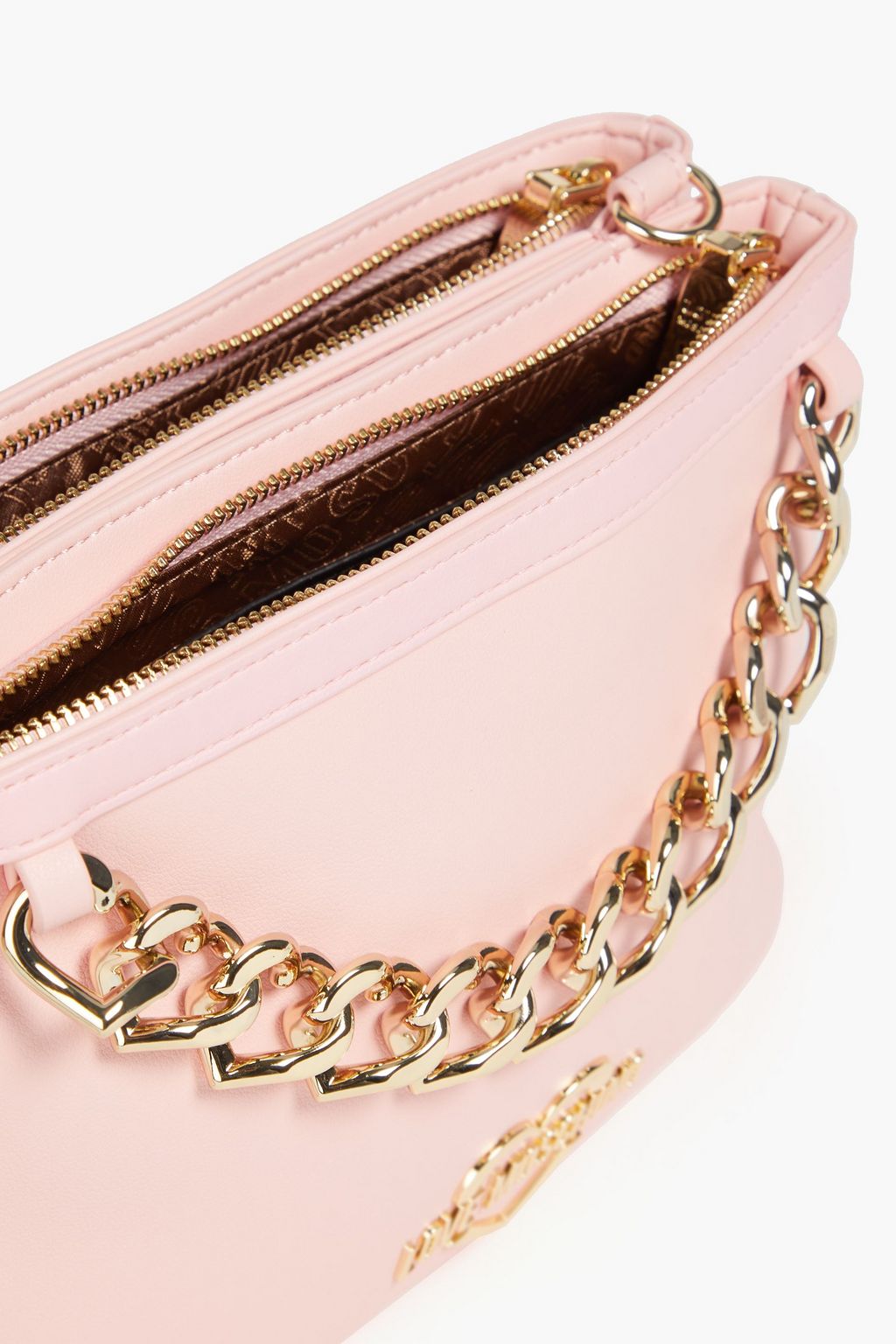 LOVE MOSCHINO Embellished faux leather shoulder bag