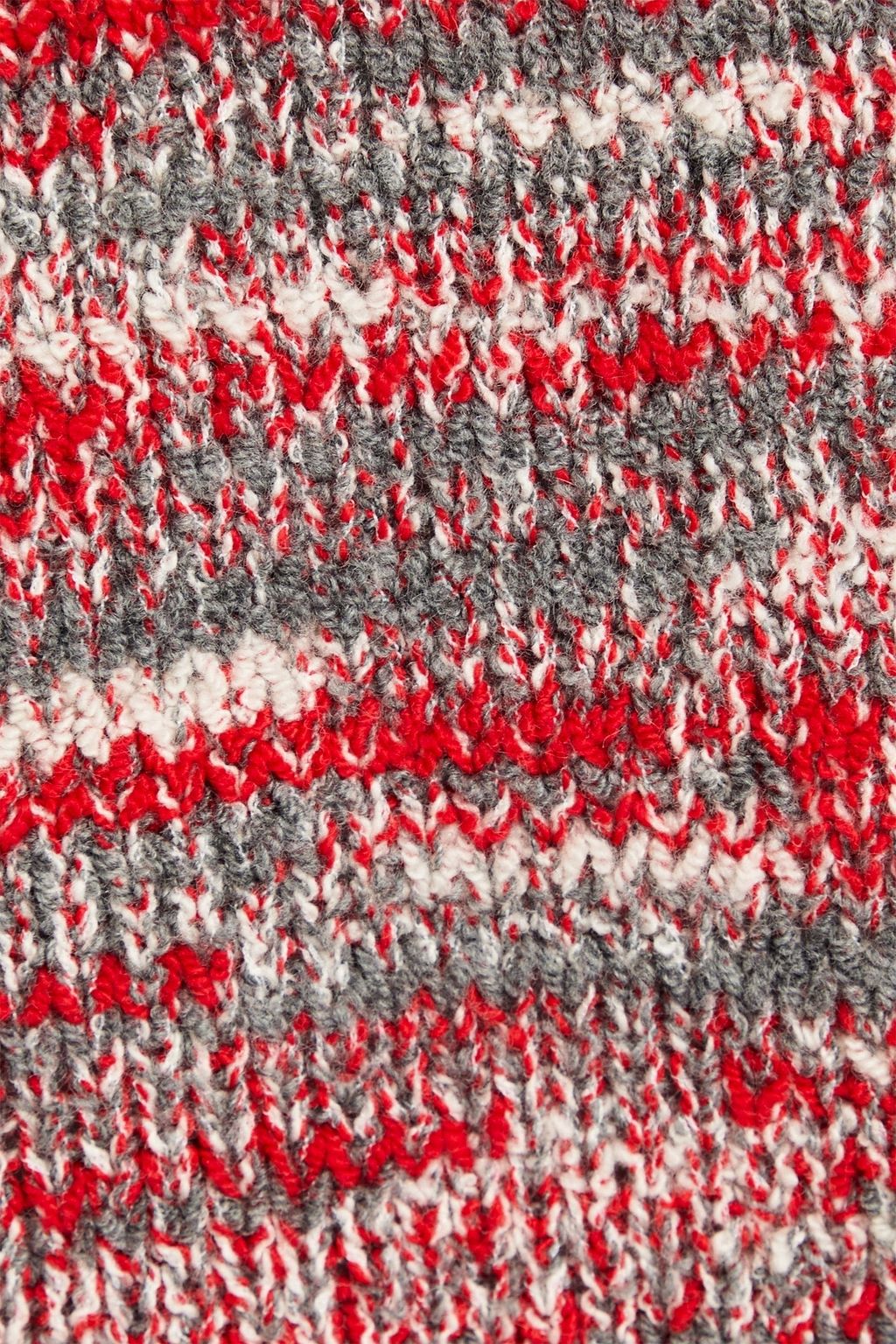 RE/DONE Space-dyed intarsia-knit vest