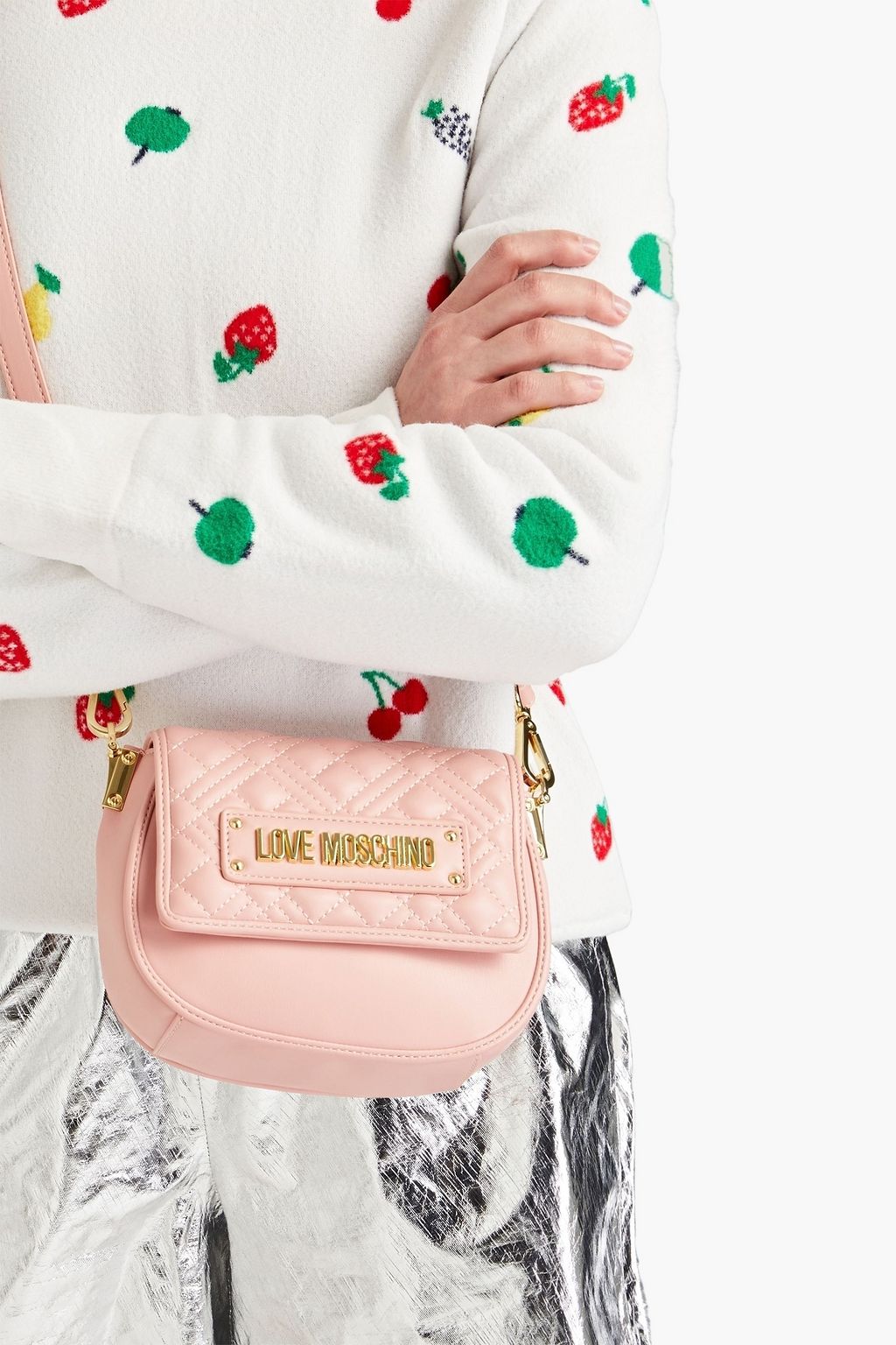 LOVE MOSCHINO Quilted faux leather shoulder bag