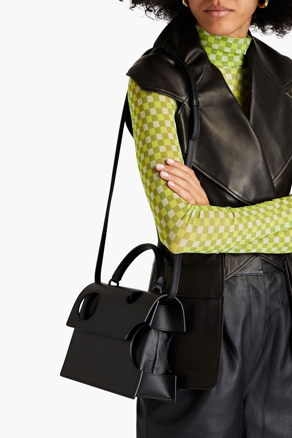 OFF-WHITE™ Jitney 2.8 Meteor cutout leather tote