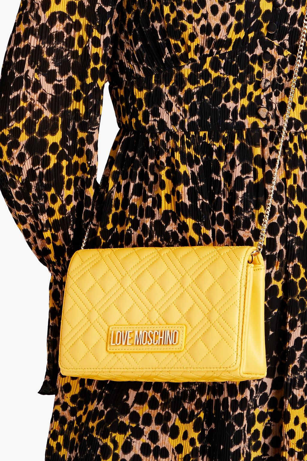 LOVE MOSCHINO Quilted faux leather shoulder bag