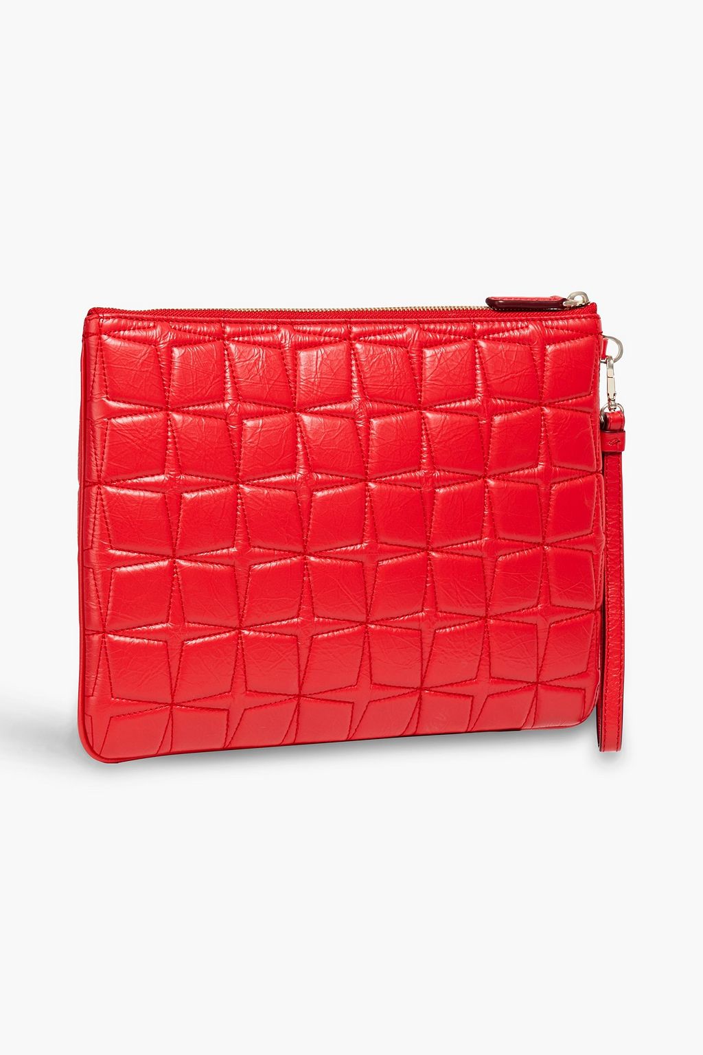 MCM Quilted textured-leather pouch