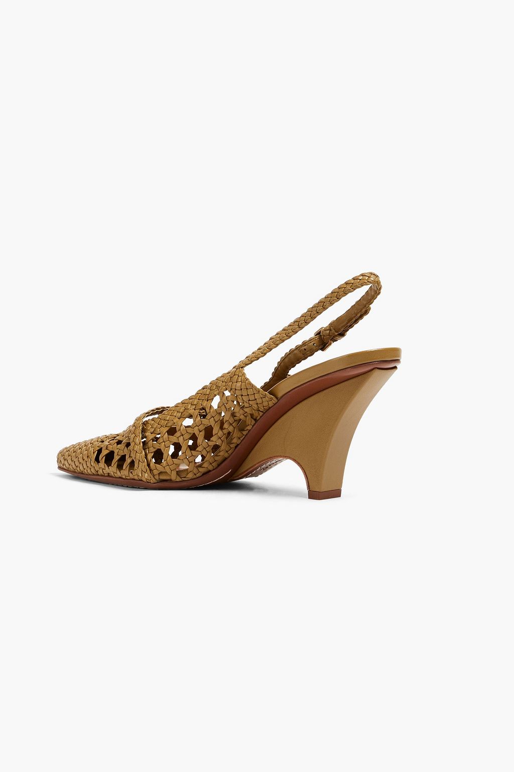ZIMMERMANN Slingback-Pumps aus Leder mit Flechtmuster