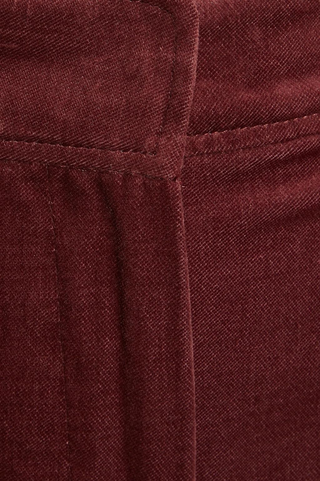 DRIES VAN NOTEN Cotton-velvet wide-leg pants