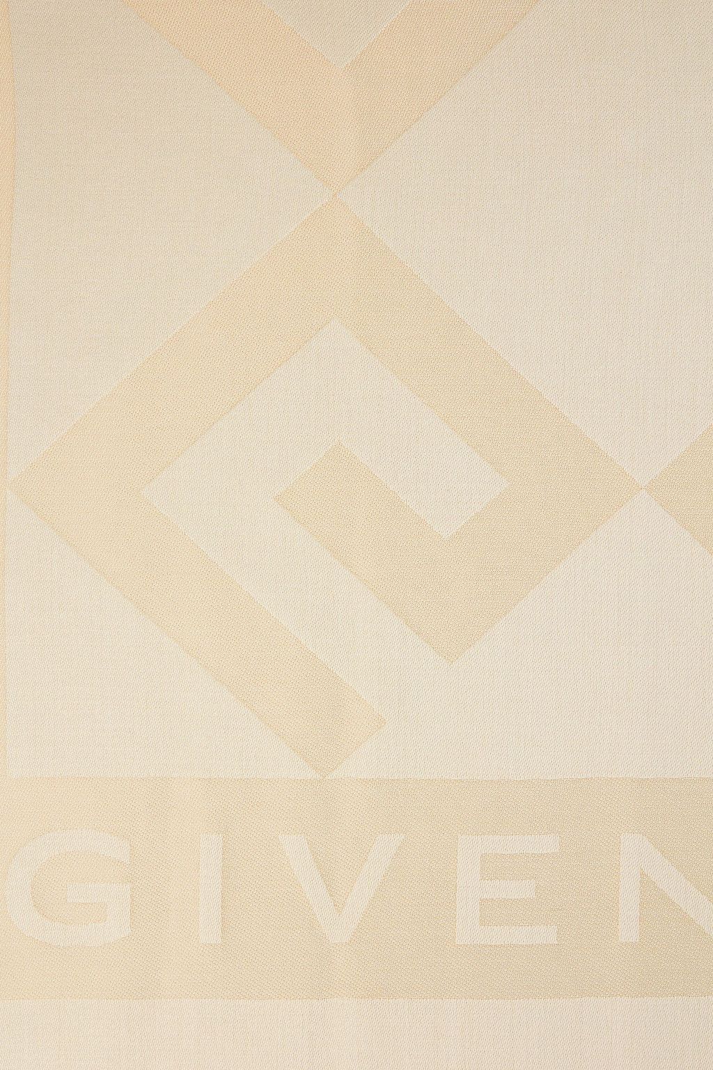 GIVENCHY Metallic silk-blend jacquard scarf