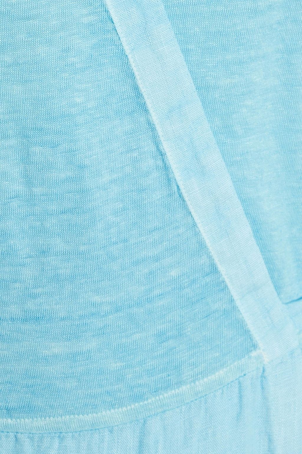 120% Linen-blend jersey wrap dress
