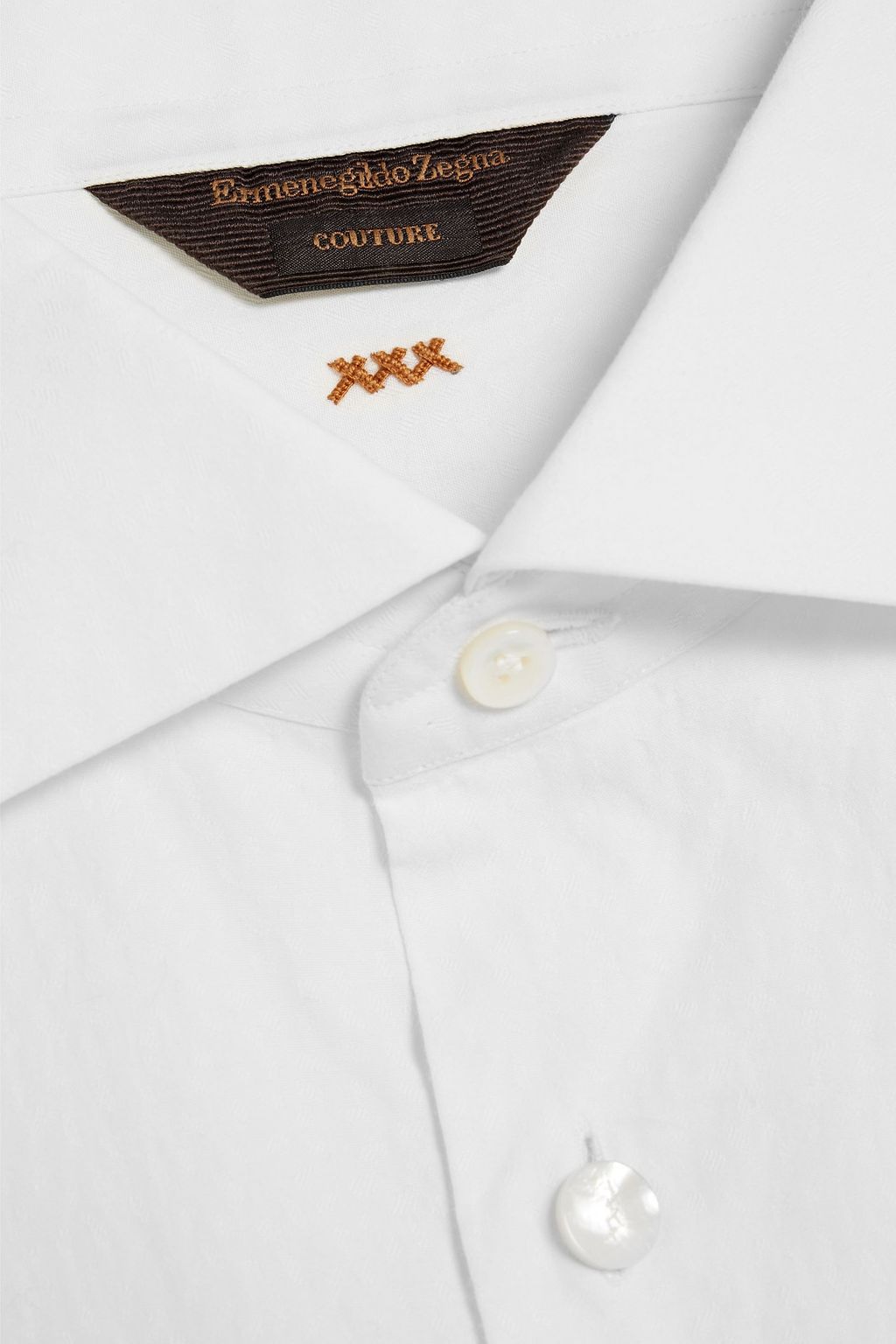 ZEGNA Cotton-jacquard shirt