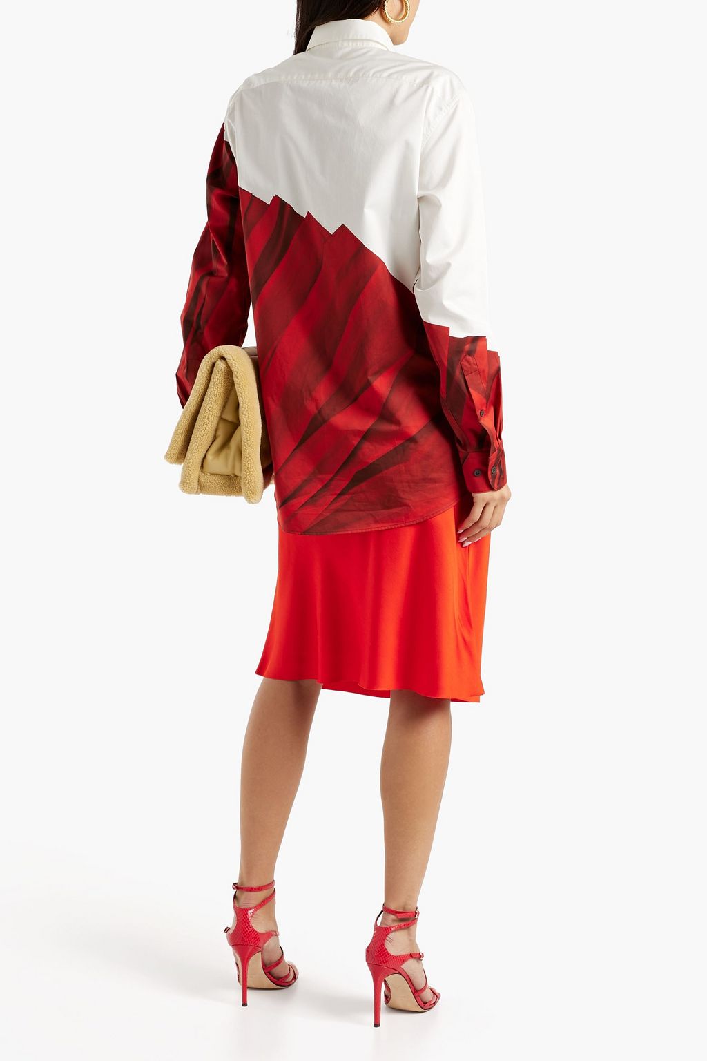 DRIES VAN NOTEN Satin skirt