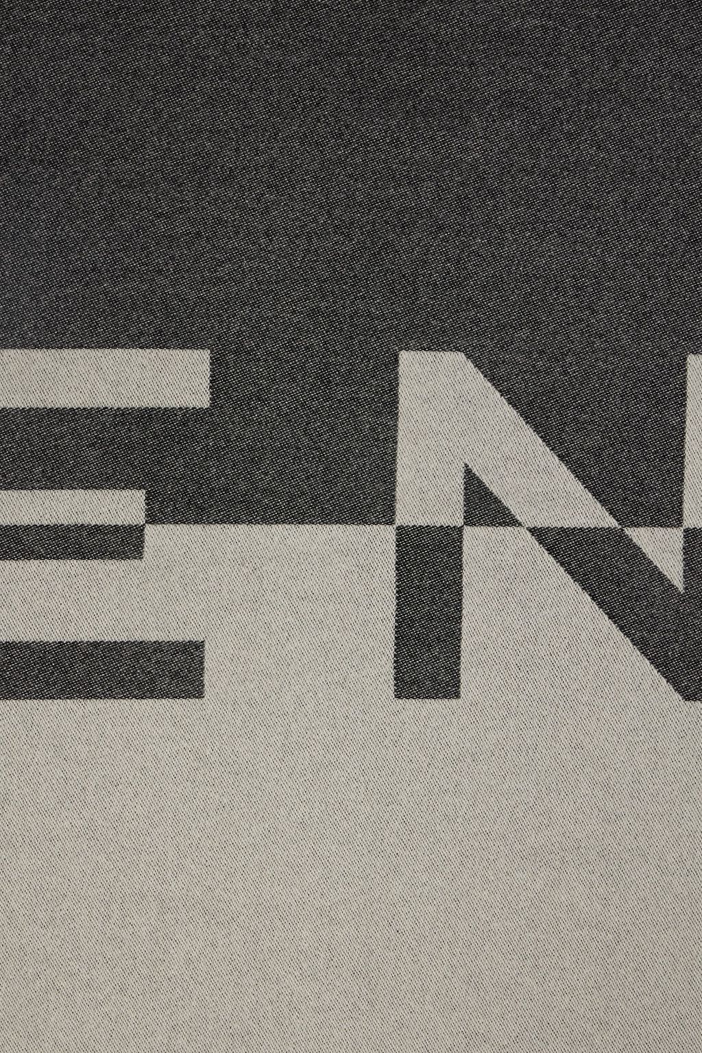 GIVENCHY Wool and cashmere-blend jacquard scarf
