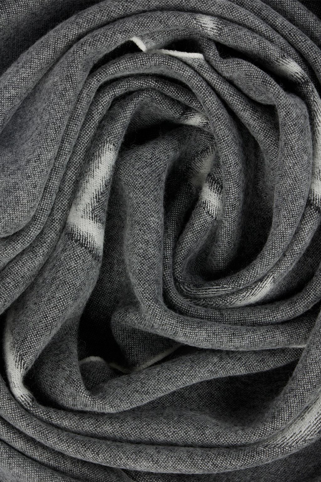GIVENCHY Jacquard-knit wool scarf