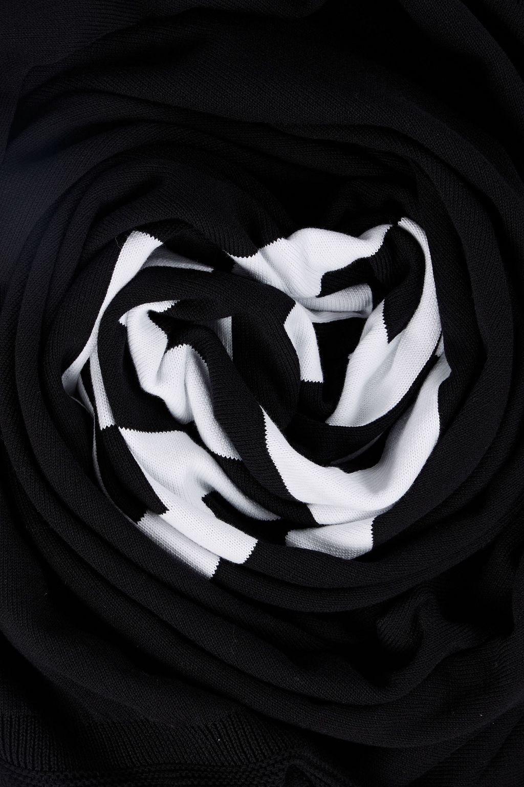 GIVENCHY Two-tone cotton-jacquard scarf