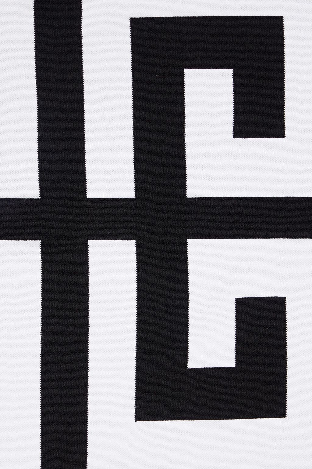 GIVENCHY Two-tone cotton-jacquard scarf