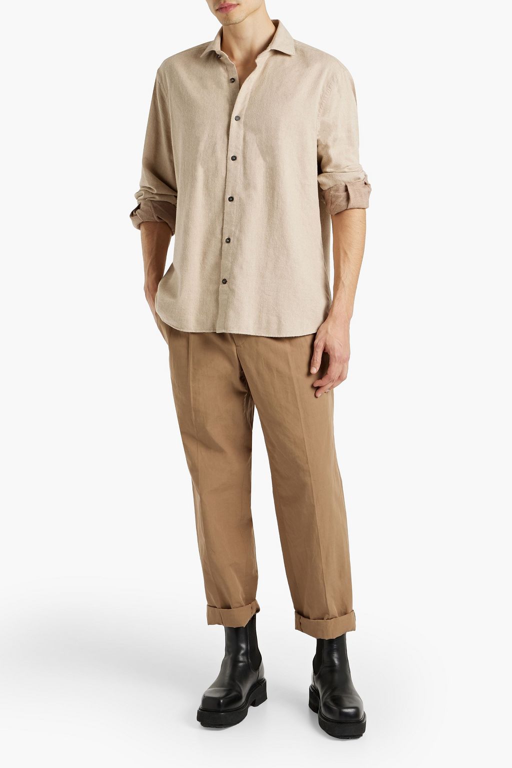 PESERICO Cotton-twill shirt