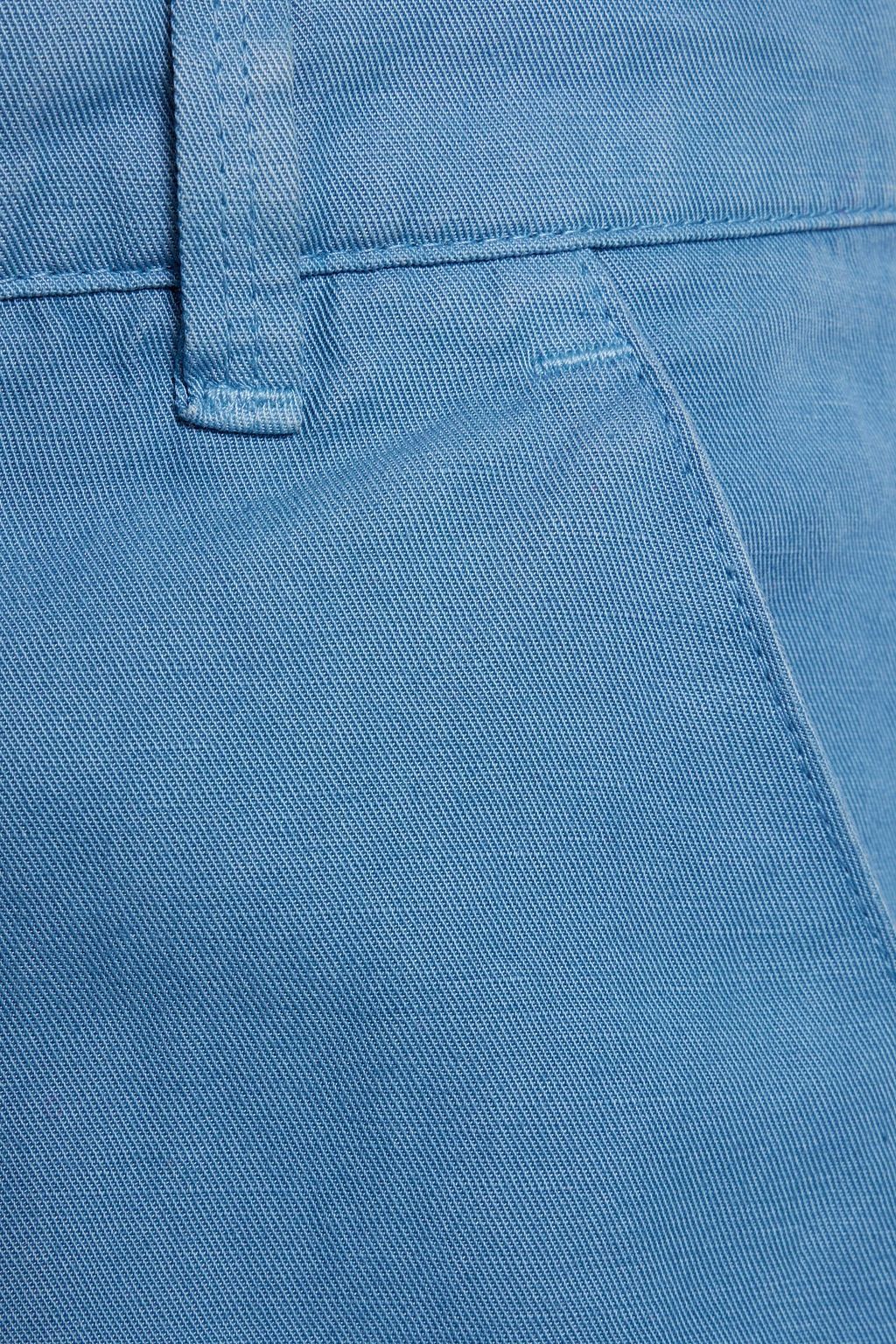 TOD'S Cotton and linen-blend twill chinos
